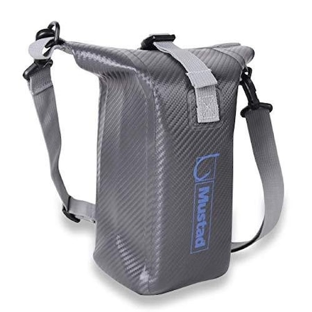 Mustad Dry Bag 23 Liter W Phone Pouch, Dark GreyBlue 500D Tarpaulin Pvc Reflective Logo MB009